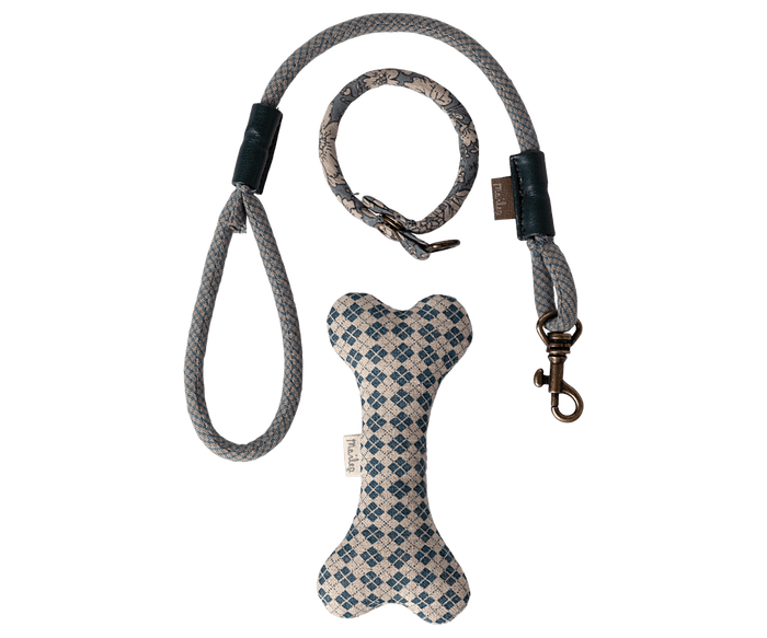 Maileg Puppy Accessory Set Blue: BACK IN STOCK