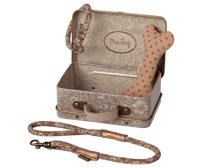 Maileg Puppy Accessory Set Rose: BACK IN STOCK