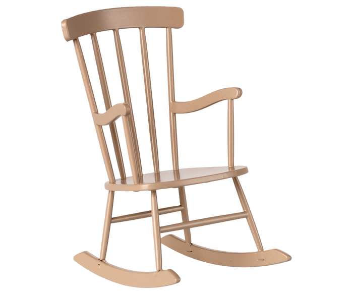 Maileg Rocking Chair Dark Sand Bunny & Teddy Size FW25