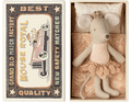 Maileg Royal Princess Mouse Little Sister in Matchbox
