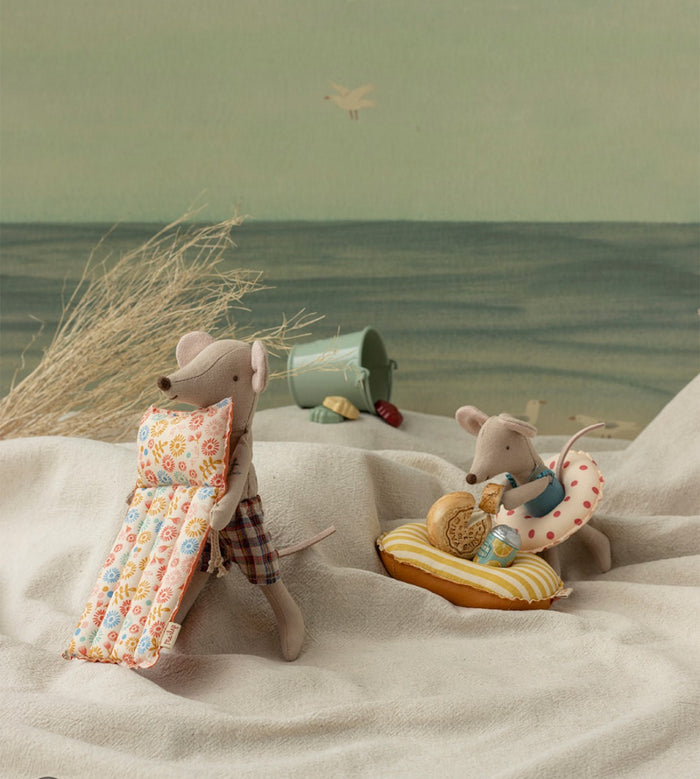 Maileg Rubber Boat Yellow Stripe Beach Collection: LAST CHANCE
