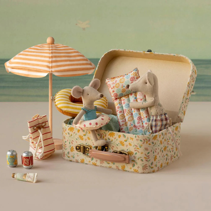Maileg Rubber Boat Yellow Stripe Beach Collection: LAST CHANCE
