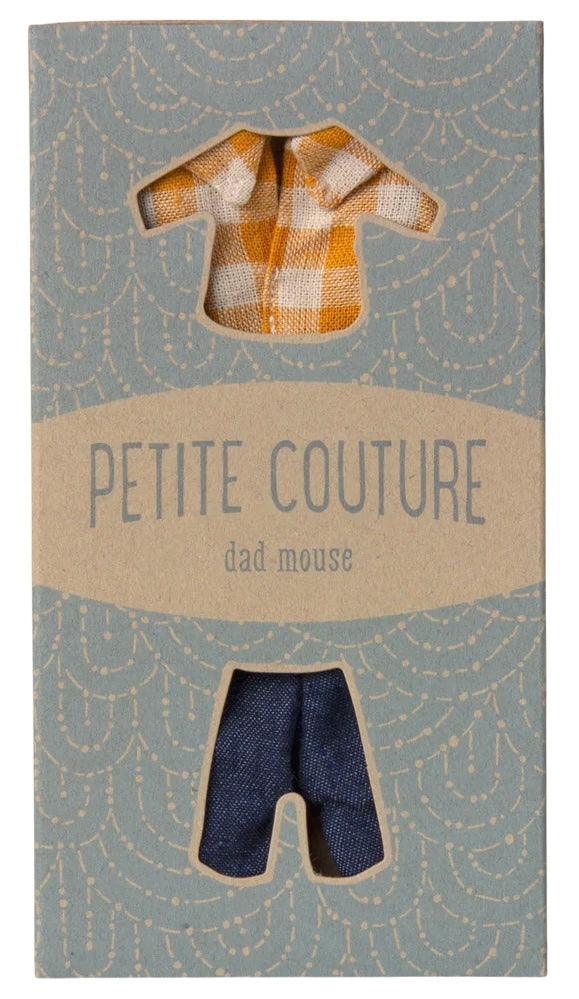 Maileg Shirt and Pants for Dad  Mouse Petit Couture SS25: NEW ARRIVAL