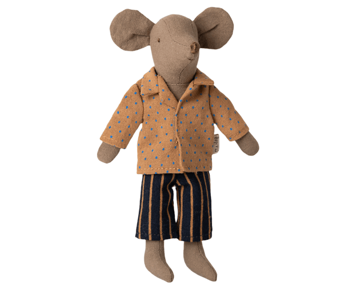 Maileg Shirt and Striped Pants for Dad  Mouse Petit Couture