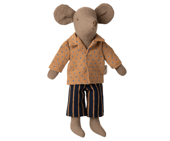 Maileg Shirt and Striped Pants for Dad  Mouse Petit Couture