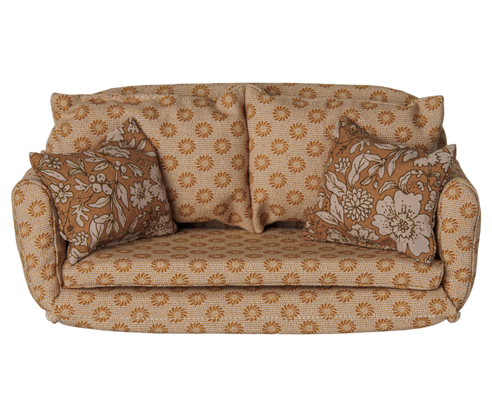 Maileg Sofa bed, Mouse, Large - Ocher FW26: NEW ARRIVAL