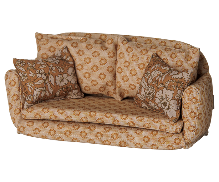 Maileg Sofa bed, Mouse, Large - Ocher FW26: NEW ARRIVAL
