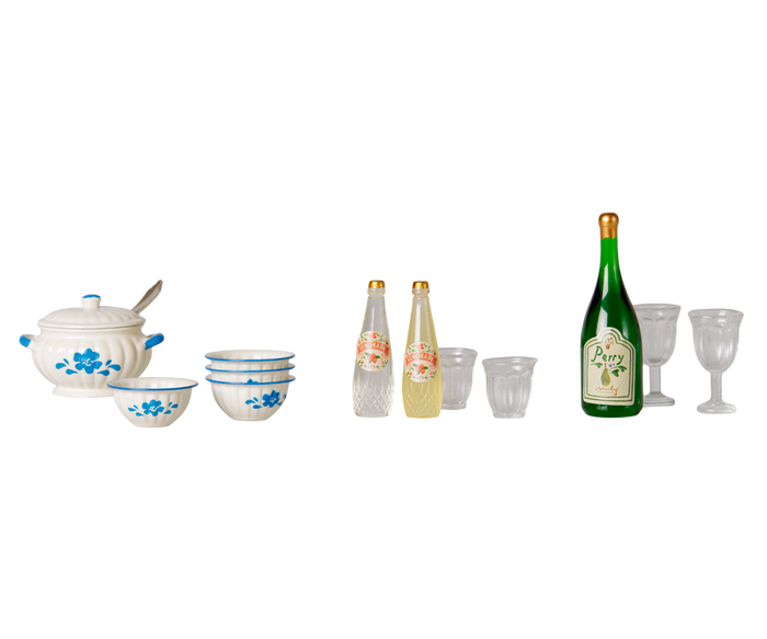 Maileg Soup Set Mouse Accessories Set FW26: PREORDER ONLY DUE NOV