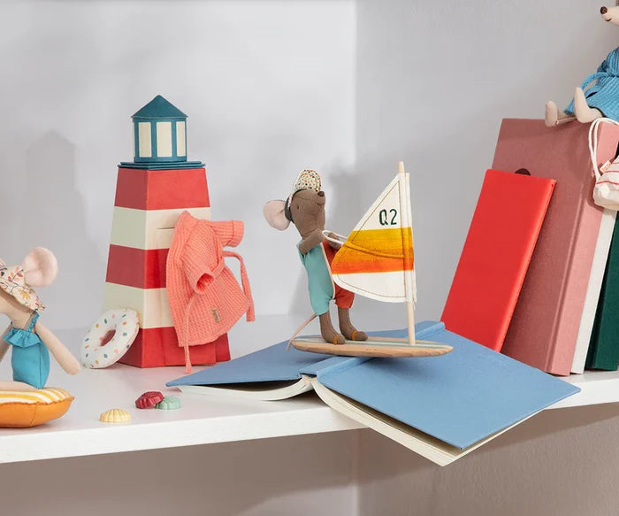 Maileg Surfer Mouse Big Brother Beach Collection: LAST CHANCE