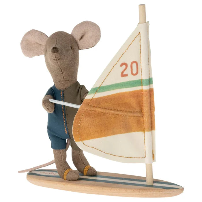 Maileg Surfer Mouse Little Brother Beach Collection: LAST CHANCE