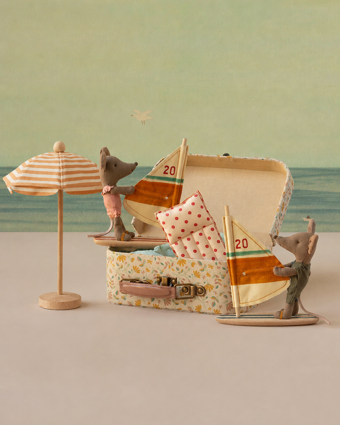 Maileg Surfer Mouse Little Sister Beach Collection: LAST CHANCE