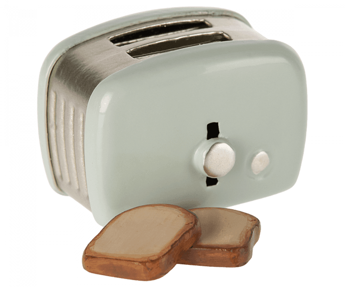 Maileg Toaster with Bread Mint Mouse Size 1-12 scale NEW ARRIVAL - Ruby & Grace