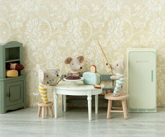 Maileg Toaster with Bread Mint Mouse Size 1-12 scale NEW ARRIVAL - Ruby & Grace