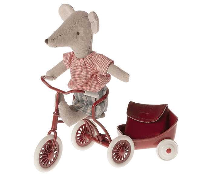 Maileg Tricycle Mouse Big Sister Red 2024 Preorder Only - Ruby & Grace