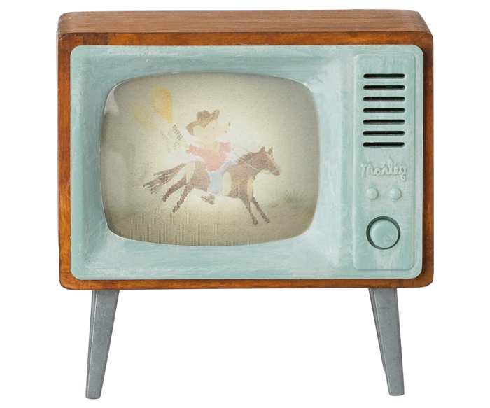 Maileg TV Televison Set Mouse Size: BACK IN STOCK