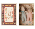 Maileg Twin Mice In Match Box Checker FW26: NEW ARRIVAL