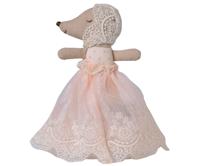 Maileg Twins Baby Mouse In Gown Pink SS26 BACK IN STOCK