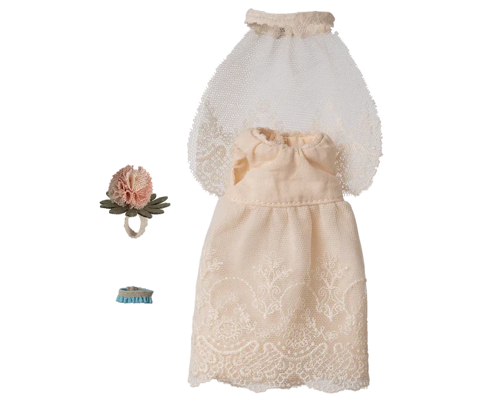Maileg Wedding Dress for Mum/Dad sized Mouse SS26 NEW ARRIVAL