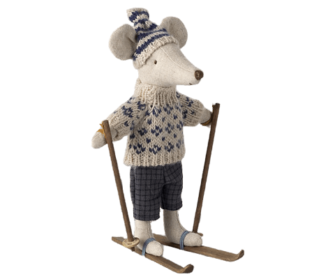 Maileg Winter Ski Mouse Dad: LAST CHANCE