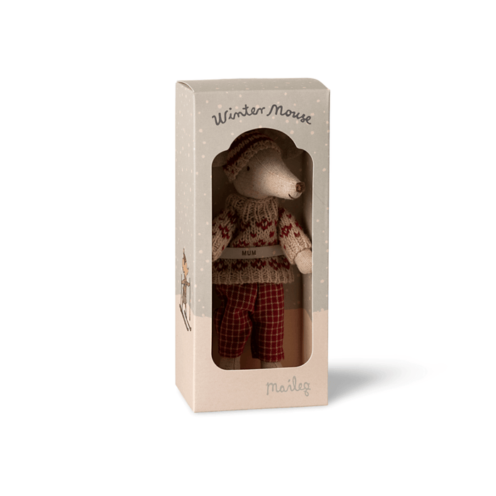Maileg Winter Ski Mouse Mum: LAST CHANCE