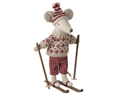 Maileg Winter Ski Mouse Mum: LAST CHANCE
