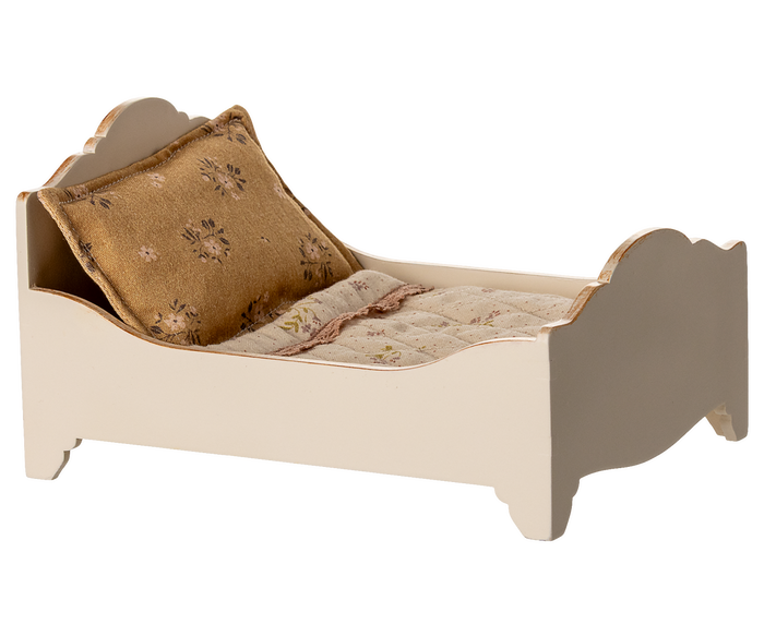 Maileg Wooden Mouse Bed, Ideal for Parent & Grandparent Mice