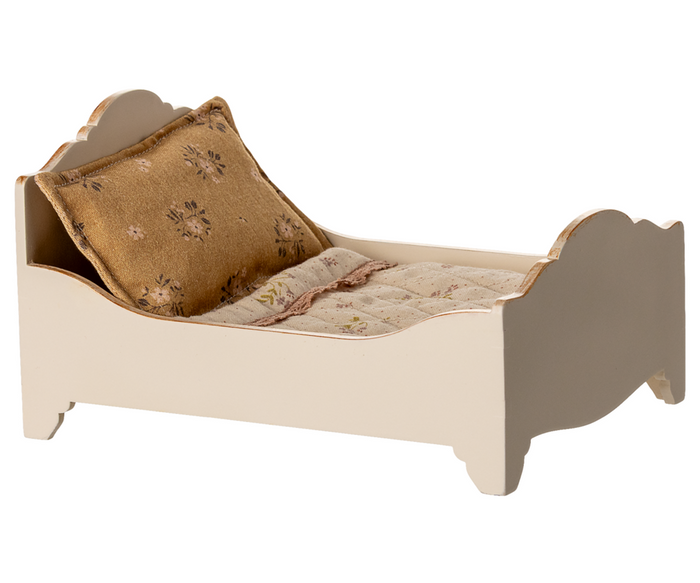Maileg Wooden Mouse Bed, Ideal for Parent & Grandparent Mice