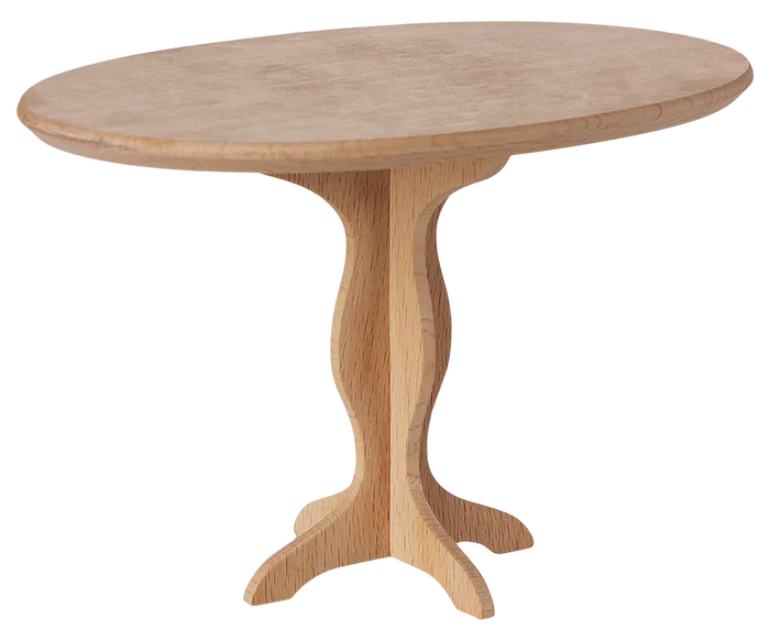Maileg Wooden Oval Dining Table For Teddies and Bunnies FW25