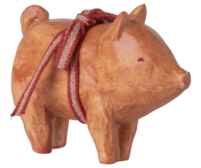 Maileg Wooden Pig Ornament  FW25 LAST CHANCE