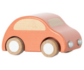 Maileg Wooden Pull Back Car Coral.