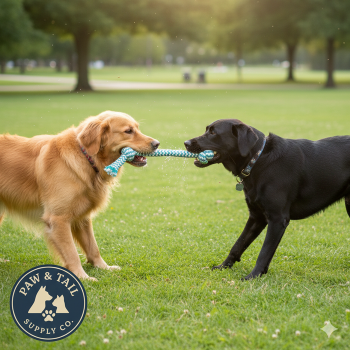 Mammoth Pet Extra Fresh 2 Knot Rope Bone 9" Mint Dental Floss Dog Toy