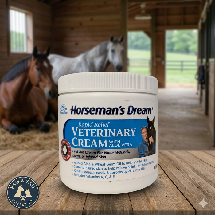 Manna Pro Corona Horseman’s Dream Vet Cream 16 oz. Aloe Skin Soother for Animals