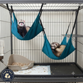 Marshall Leisure Lounge Ferret Cage Hammock Holds 3 Ferrets Green 2-Pack