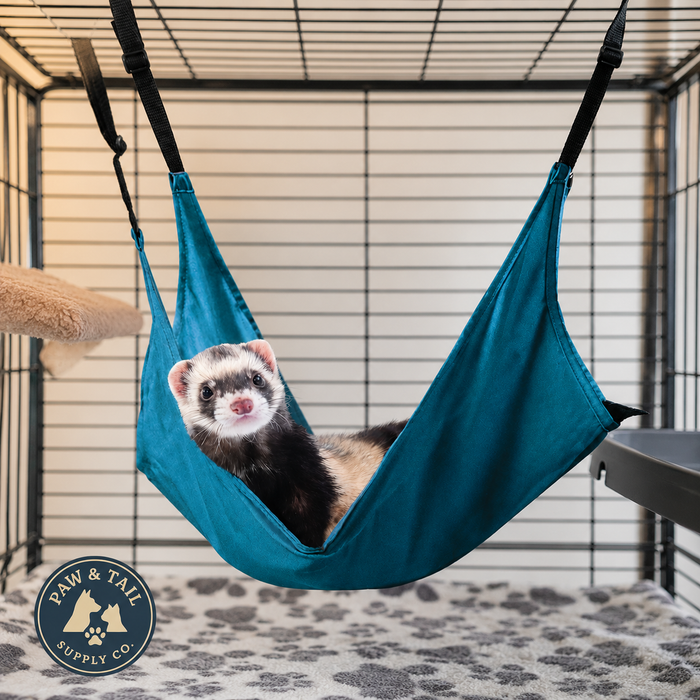 Marshall Leisure Lounge Ferret Cage Hammock Holds 3 Ferrets Green 2-Pack