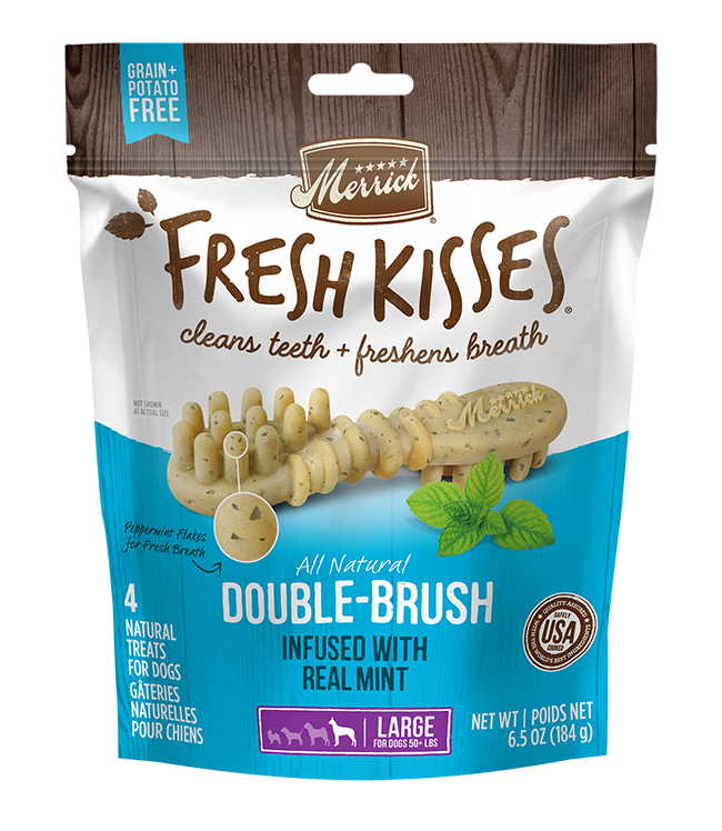 Merrick Dog Fresh Kisses Mint Dental Treats Large (11.5oz) (7ct)