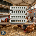 Miller 12" Galvanized Slide Top Poultry Chicken Feeder Metal 4-Pack