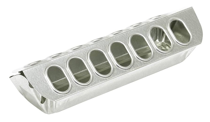 Miller 12" Galvanized Slide Top Poultry Chicken Feeder Metal 4-Pack