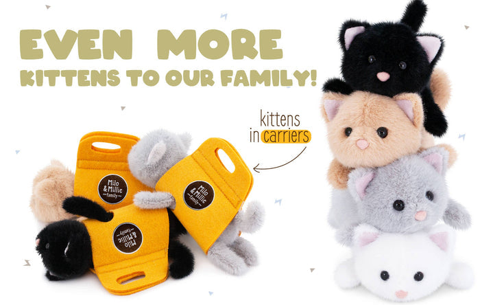 Milo & Millie plush, Black Kitten (13 cm) - 0+: NEW ARRIVAL