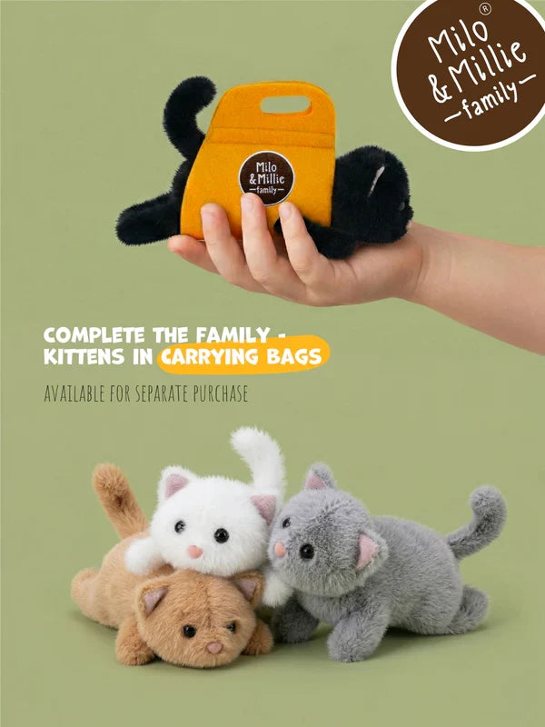 Milo & Millie plush, Gray Kitten (13 cm) - 0+: NEW ARRIVAL