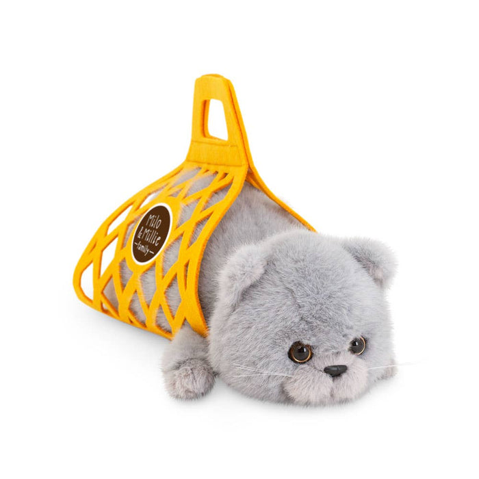 Milo & Millie Plush, Milo the Grey Cat (35 cm)-0+: SOLD OUT
