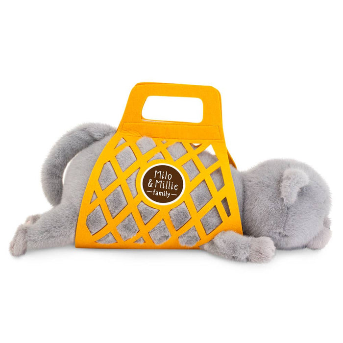 Milo & Millie Plush, Milo the Grey Cat (56 cm)-0+: NEW ARRIVAL LAST ONE