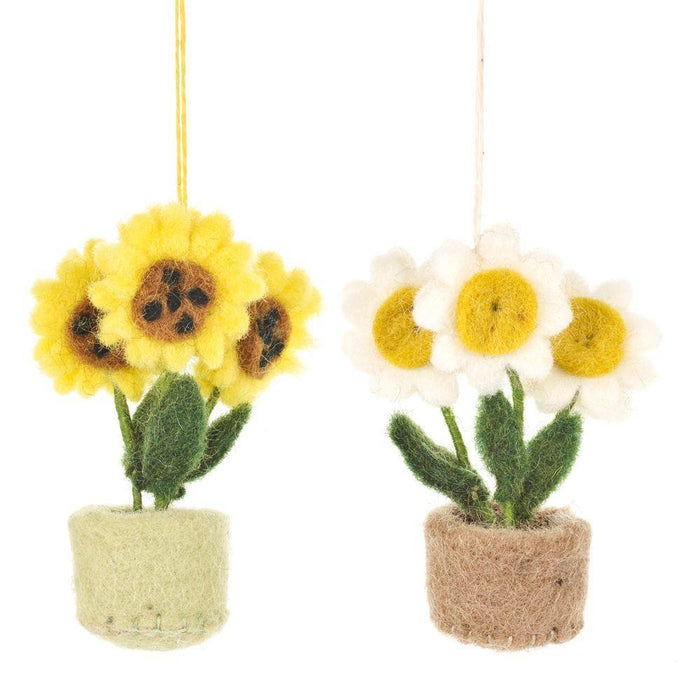 Felt Potted Flowers Decoration.