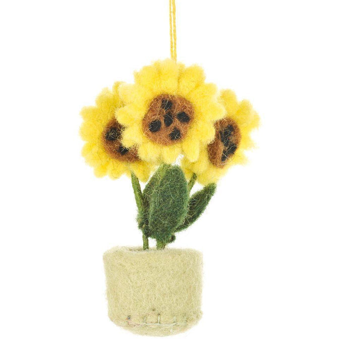 Felt Potted Flowers Decoration.