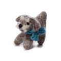Mini Felt/Wool Dog Schnauzer Fairtrade.