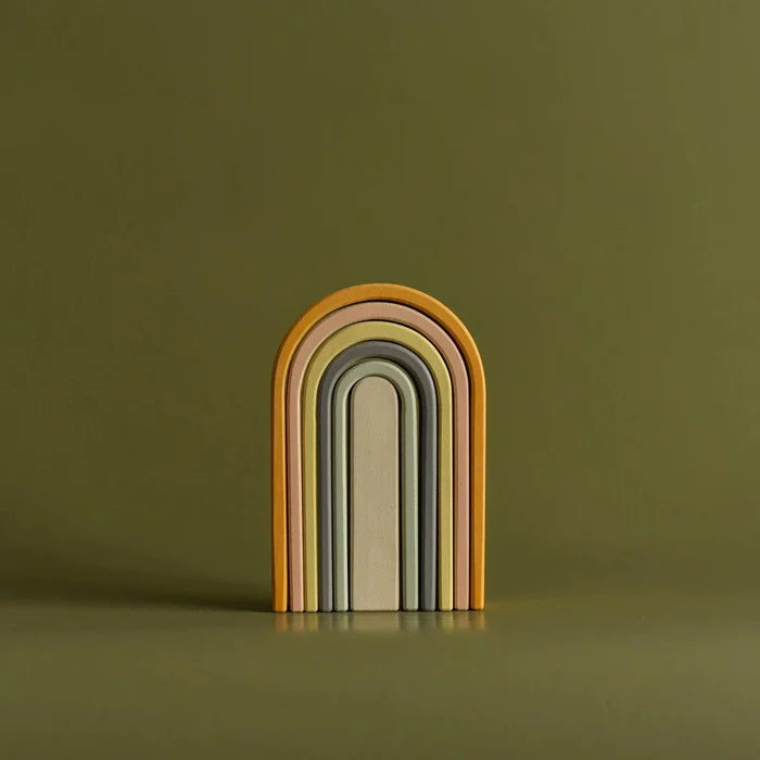 Mini Wooden Rainbow Stacker Pastel Colours Back In Stock - Ruby & Grace