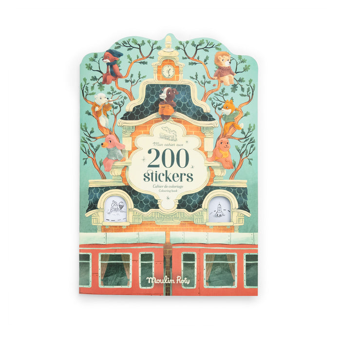 Moulin Roty Colouring book + 200 stickers La bande à Jojo : NEW ARRIVAL