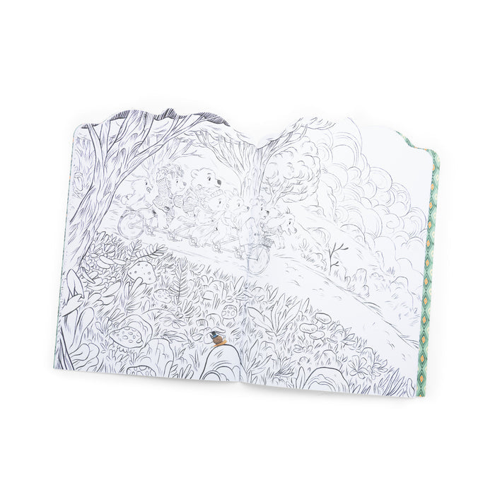Moulin Roty Colouring book + 200 stickers La bande à Jojo : NEW ARRIVAL