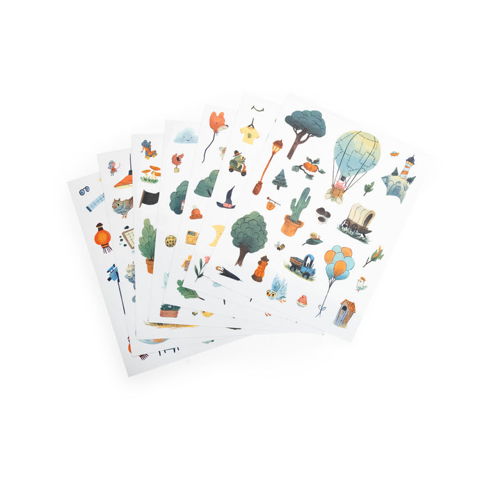 Moulin Roty Colouring book + 200 stickers La bande à Jojo : NEW ARRIVAL