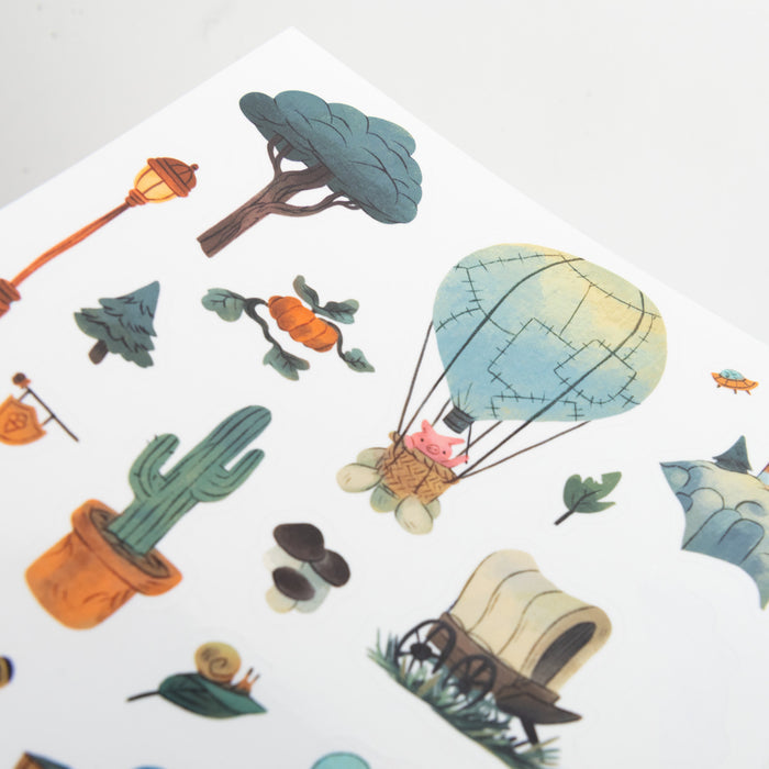 Moulin Roty Colouring book + 200 stickers La bande à Jojo : NEW ARRIVAL