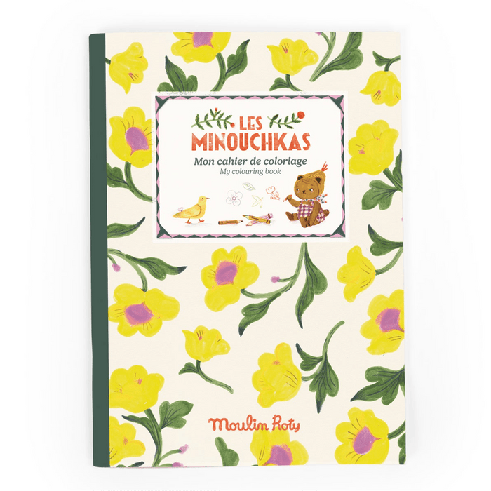 Moulin Roty Colouring Book :  The Minouchkas, BACK IN STOCK
